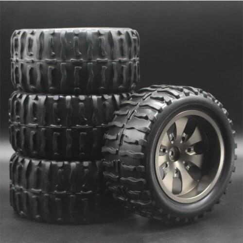 4pcs Alloy Metal Wheel Rims 115MM Bigfoot tires 1:10 RC Car Off-Road Bigfoot Truck HSP HPI FS 94111 94108 94188