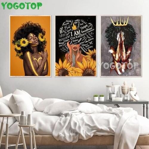 Africa Sexy Queen Black Woman Nordic rhinestones diamond embroidery full drill mosaic 5d diy diamond painting Art 3 Piece ML1416