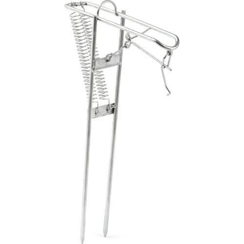 Automatic Double Spring Angle Fishing Pole Tackle Bracket Anti-Rust Steel Fishing Bracket Rod Holder Fishing Tackle Accessories