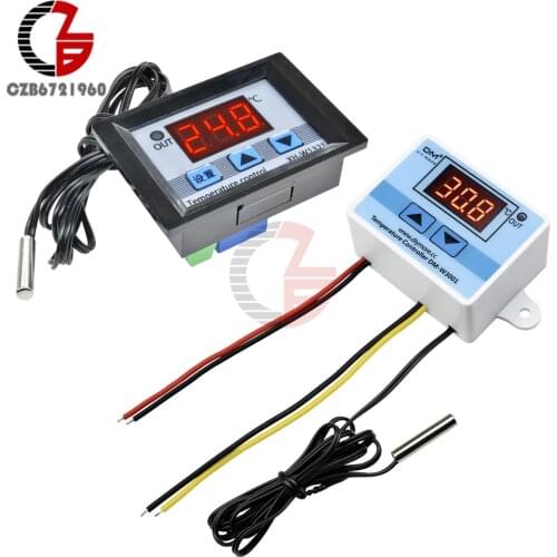 W3001 W1321 12V 110V 220V LED Digital Thermostat Fridge Temperature Controller Regulator Thermometer Incubator Heater Control