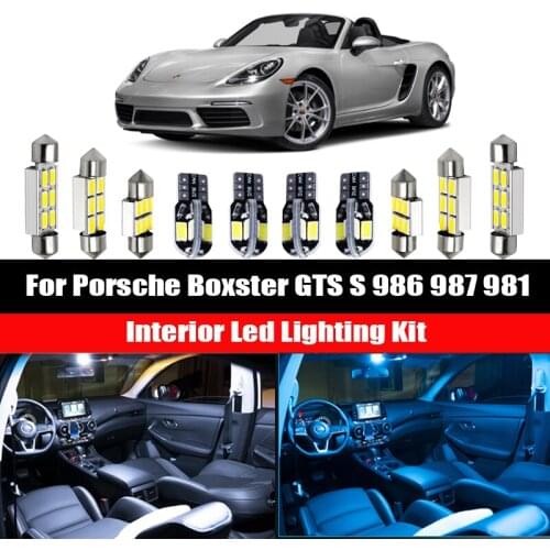 For Porsche Boxster GTS S 986 987 981 1996-2016 Canbus LED Interior Bulbs Vehicle Dome Map License Plate Lamp Car Accessories