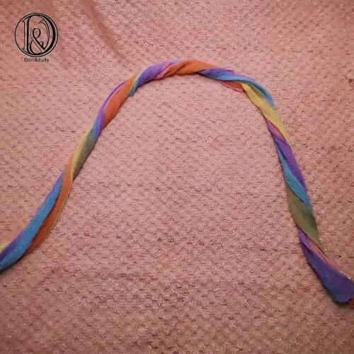 Don&Judy 2pcs/set 150X100cm Fabric Backdrop+ 140x30cm Rainbow Stretch Wrap Photography Photo Prop Newborn Blanket Background