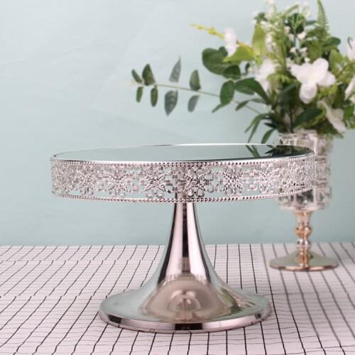 Lace Silver Gold Snack Plate Dessert Tray Wedding Party Tray Luxury Home Decor Party Saloon Cake Plate dessert display