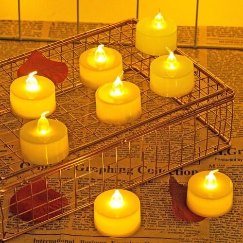 Lamp Home Decor Night Lights Small Tea Wax Lamp Christmas Birthday Wedding Decoration Candle Flameless Lamp