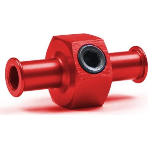 Fuel Nitrous Pressure Gauge T Universal Adapter 3/8\" Hose 1/8\" Npt Port Red Billet Aluminum Fuel Pressure Gauge Turbocharger