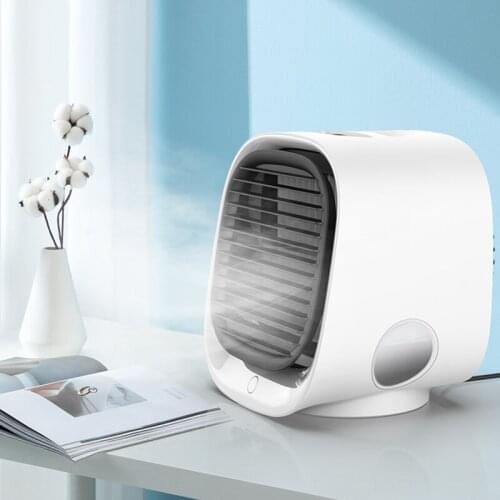 Mini Air Conditioner Water Cooling Fan Air Cooler Fans USB Portable Air Cooler Table mini Fan For Office Refrigerating Device