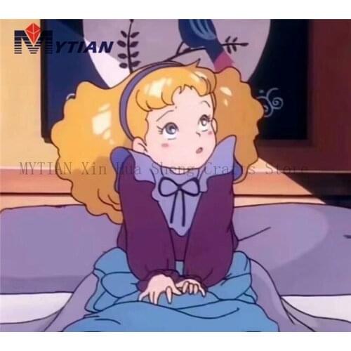 MYTIAN 5D DIY Diamond Painting Cinderella Cross Stitch Kits Diamond Embroidery Cartoon Girl Mosaic Pictures Home Decoration Gift