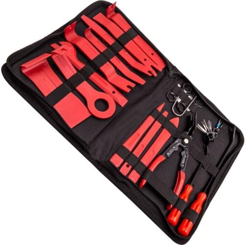 New Car Trim Interior Removal Molding Tools Kit Pry Clip Pliers Radio Set New