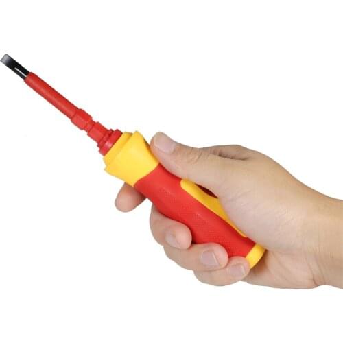 7 in 1 1000V Changeable Insulated Screwdrivers Set with Magnetic Phillips and Slotted Bits Electrician Repair Tools Kit