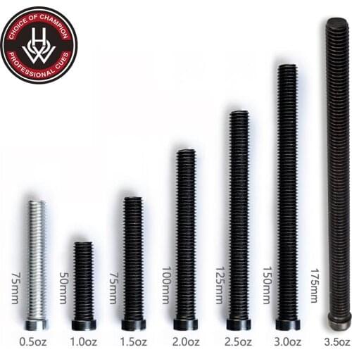 HOW Original Pool Cue Weight Bolt Adjust Weight 0.5oz+1oz+1.5oz+2oz+2.5oz+3oz+3.5oz 7Pieces of Weight Bolt Excellent Accessories