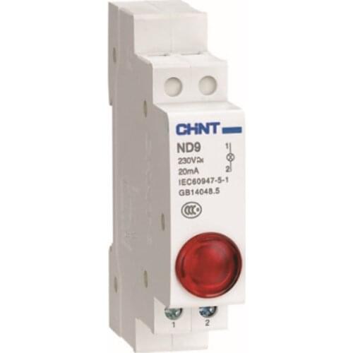 ND9-1/G 230V 1P indicator ND9-1/R 230V 20mA din indicator Red Green din type indicate light