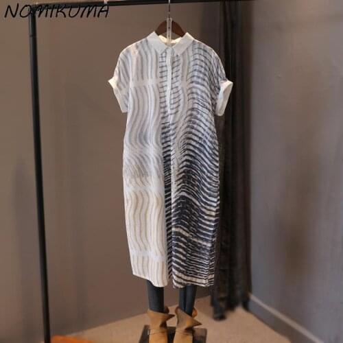 Летние платья в полоску Nomikuma China At AliExpress