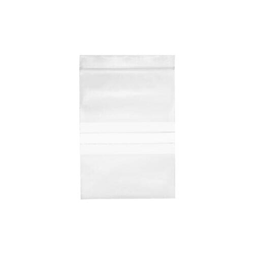 75 Pcs Zip Lock Plastic Bags Writable Reclosable Disposable Clear 7"X4.7" 8 MIL
