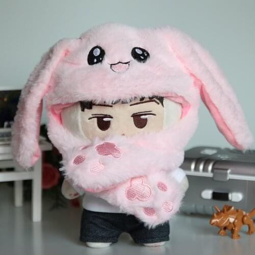 20-25cm exo doll hat Plush Stuffing accessories cap pop 20-25cm got7 doll moving ear hat