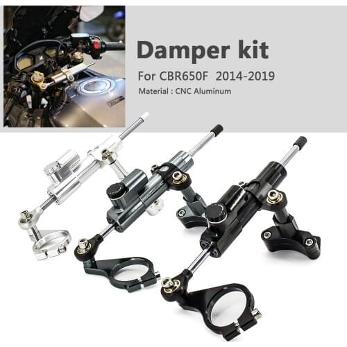 Steering Damper Stabilizer For HONDA CBR 650F CBR650F 2017-2019 Motorcycle Accessories Adjustable Linear with Bracket