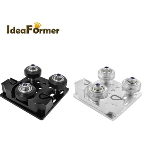 Y-Axis Openbuilds Slider Aluminum Plate buckle 2020 V-Slot Aluminum Profile Slider Plate with timing belt for TEVO Tarantula PR