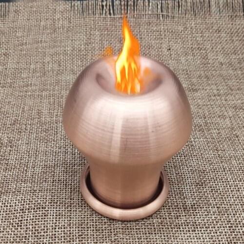 13cmx16.5cm Copper Pot Two Times Heating Red Copper Fire Cupping Jars Therapy Body Cupping Massage Medical Vacuum Stress