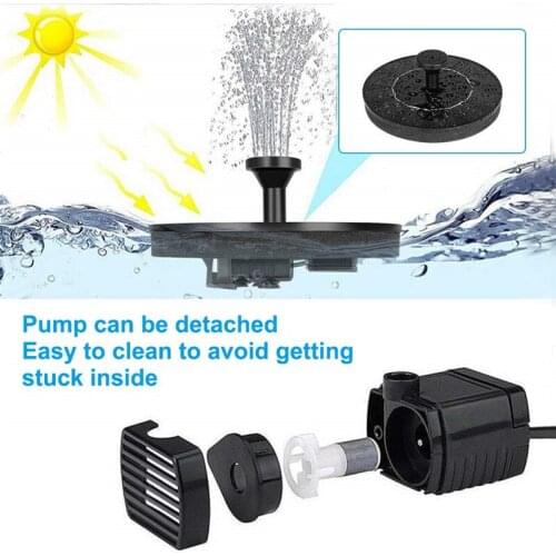 18cm Solar Power Water Fountain Pump Solar Fontein Bird Fountain Water Floating Fountain Pond Garden Patio Decor Lawn Decoration
