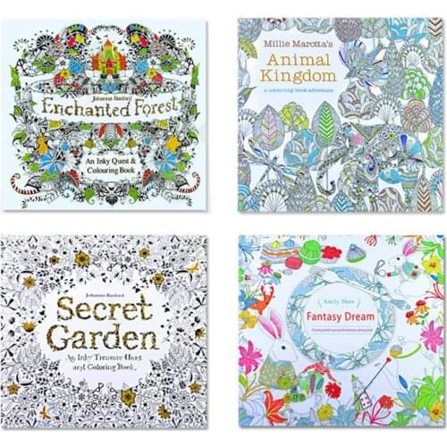 24 Pages Mandalas Coloring Books Notebook for Kids Adult Art Painting Drawing Baby Childrens Educational 12 Colors Pens Toys
