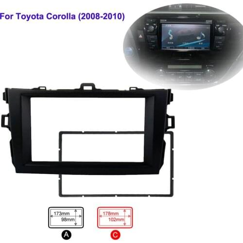 2Din Car Radio Fascia for TOYOTA Avensis Facia Panel Frame Stereo Face Plate Audio Bezel Facia dash Mount Kit Adapter Trim
