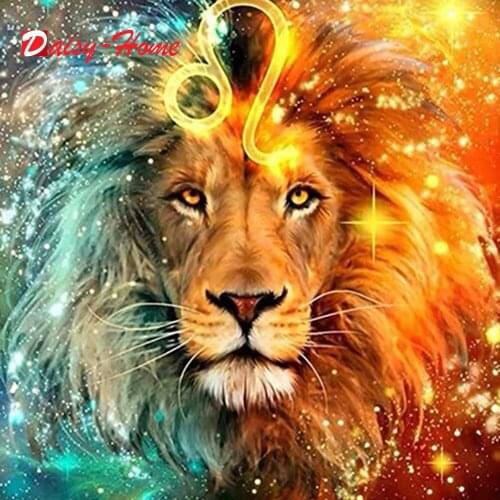 5D DIY Diamond Painting Full Square Lion King Series Cross Stitch Mosaic Picture of Rhinestones Decor Diamond Embroidery Animal