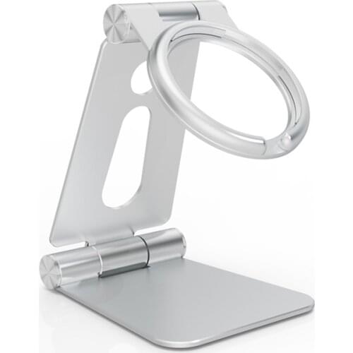 Tongdaytech Aluminum Phone Stand Holder For Magsafe Iphone 12 Pro MAX Mini Charger Foldable Desk Mobile Phone Stand Support