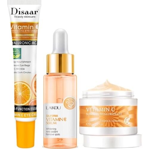 Vintamin C Serum Antioxidant Brighten Skin Face Cream Ascorbic Acid Reduce Spots Even Skin Tone Eye Cream Facial Essence