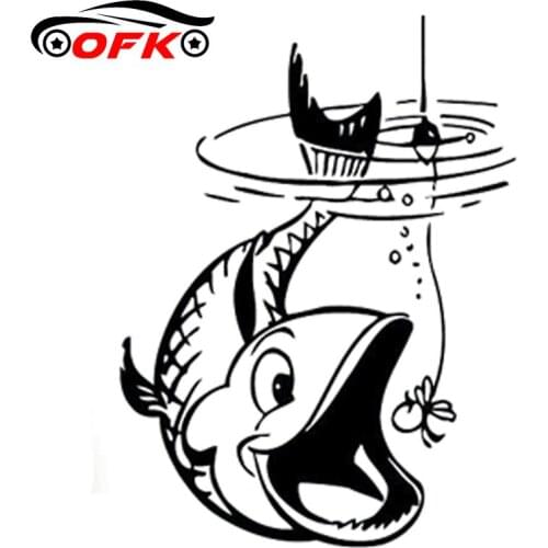 Car Stickers Decor Motorcycle Decals Interesting Fishing Sports Silhouette Decorative Accessories Creative PVC,17cm*13cm