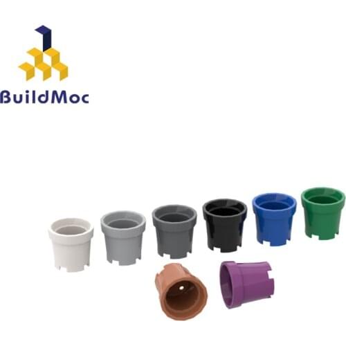BuildMOC 18742 Flower Pot For Building Blocks Parts DIY Construction Creative gift Toys