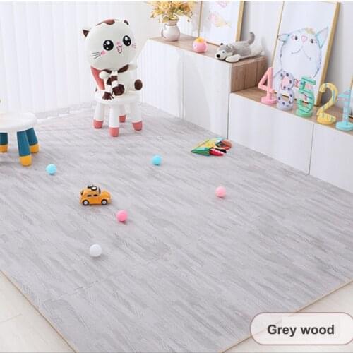 30*30cm EVA Wood Grain Floor Mats Floor Mat Splicing Patchwork Rugs Thicken Shock For Gym Kid Bedroom Playmats