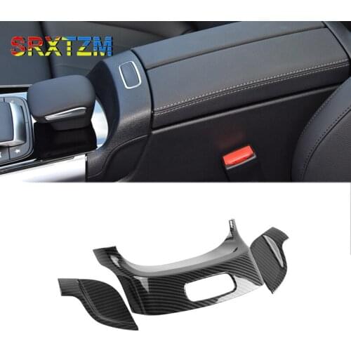 For Mercedes Benz B Glb Class W247 X247 Abs Car Interior Armrest Box Switch Buttons Frame Cover Sticker Decals Trim