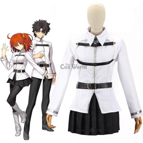 FGO Fate Grand Order First Order Grand Master Coat Jacket Dress Uniform Outfit Anime Cosplay Costumes