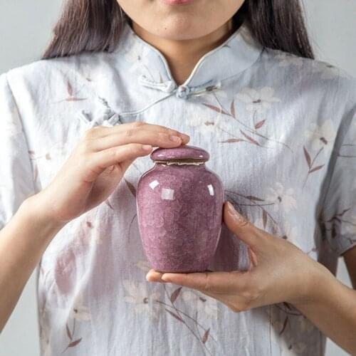 Ceramic Storage Container Sealed Green Tea Caddy Box Jar For Coffee Jars With Lid Grain Organizer Porcelain Cannister