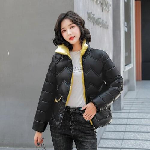 ISENMAL Short Parkas Female Women Winter Coat Thickening Cotton Autumn Jacket Womens Outwear Parkas for Women Winter Outwear