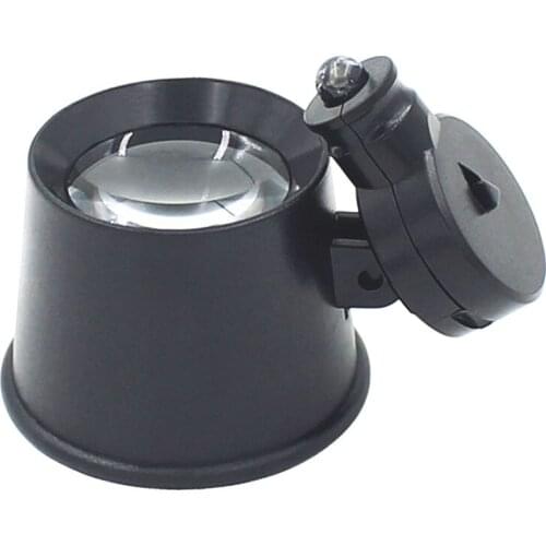 10X25mm Currency Detecting Jewelry Pocket LED Magnifier Cylinder Type Clock Repair Loupe