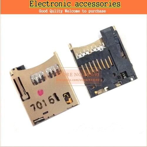 New 10pcs/lot Micro SD card holder TF card connector Slot Sockect inne Soldering Self Push Free shipping