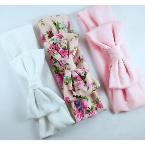 New Baby Elastic Headband 3PCS Stretchy Twist Knot Bow Head Wrap Twisted Knotted Cute Printing Hair Band Baby Accessories Gifts