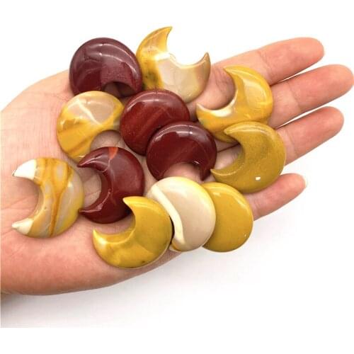 New Natural Moonkaite Quartz Crystals Moons Shaped Stone Healing DIY Gemstone Decoration Natural Quartz Crystals