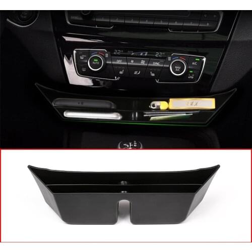 New Black Phone Car Tray Plastic Center Console Storage Box For BMW X1 F48 2016-2018 Car Accessories For BMW X2 F47 2018