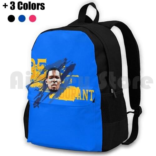Outdoor Hiking Backpack Waterproof Camping Travel Kevin Dubnation Basketball Sports Curry 35 Green Blue Yellow