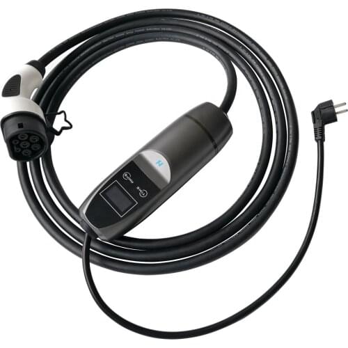 220V 3.4kW portable ev charger with schuko plug 16a 1 phase fast ev charger