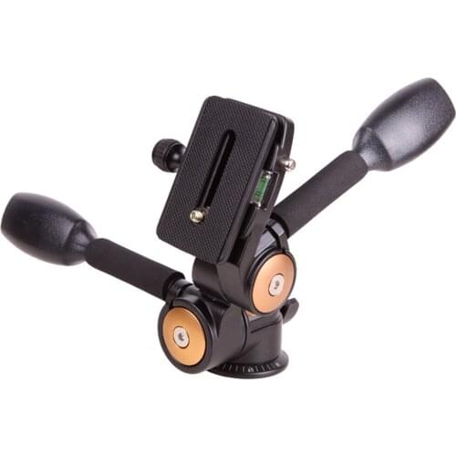 Aluminum Alloy DSLR Camera Handle Swivel Tripod Ball head can load up to 20kg with quick release plate