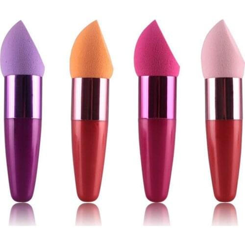 Pencil Puff Cosmetic powder Sponge Liquid Cream Foundation Concealer Lollipop Brush Sponge pen Face Beauty Care Makeup Tools