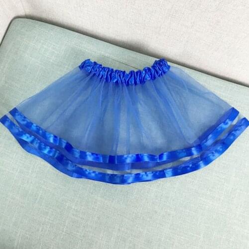 Sapphire royal blue Summer Kids Baby Dance Tulle Toddler Pettiskirt Children mini short Tutu girl Skirt Falda Vestido skirts