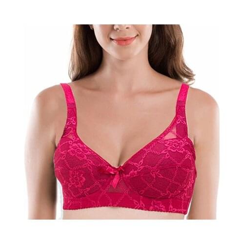 Fshion lace red sexy bra push up bras for women big breast 75-115 B C D cup bralette underwire thin cotton lingerie bh bts C3304