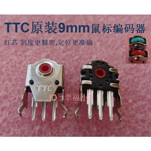 1pc Original TTC Mouse Encoder for KINZU Deathadder Krait Rapoo Decoder 9mm Red Core