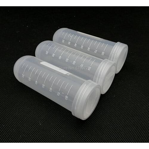 12pcs 100ml plastic centrifuge tube with scale line sample tube with screw cover cap use in PCR analysis