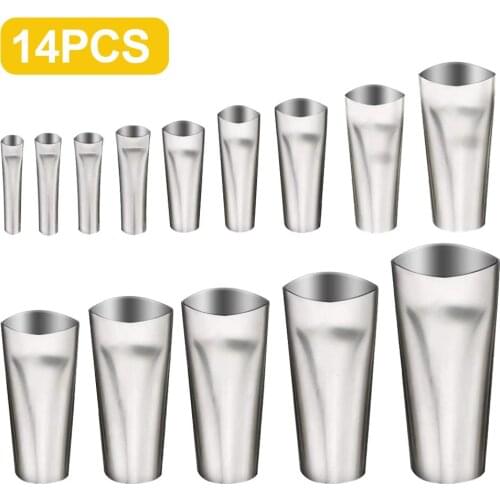 New 14Pcs Stainless Steel Caulking Nozzle Applicator Reusable Sealant Finishing Tool Насадка для уплотнения