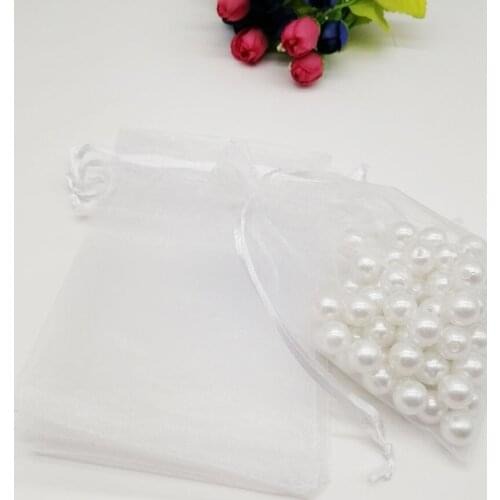 200pcs Organza Jewellery Bag Pouch 10x15cm Jewelry Packaging Display Drawstring Organza Bags Packaging For Jewelry Bags Pouch