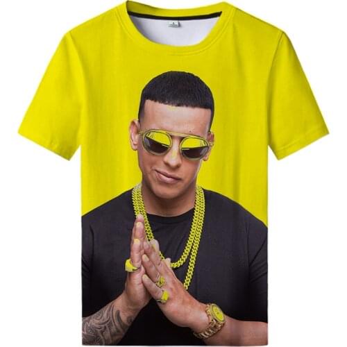 2021Hip Hop Singer Rapper Daddy Yankee 3d Print T Shirt Punk Hip Hop Pullover Sweatshirt Unisex Print Tops